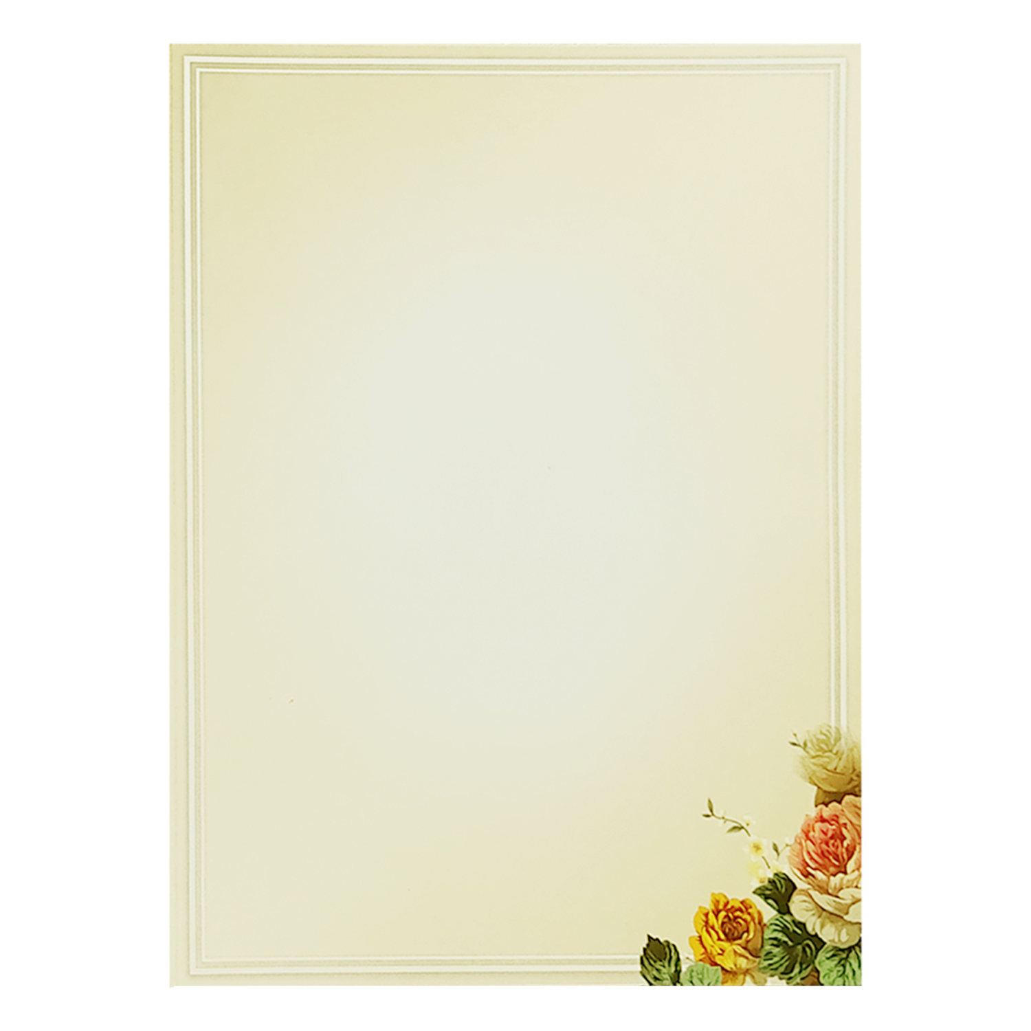 Cream Floral Ganesha Box Invitation Card-King of Cards