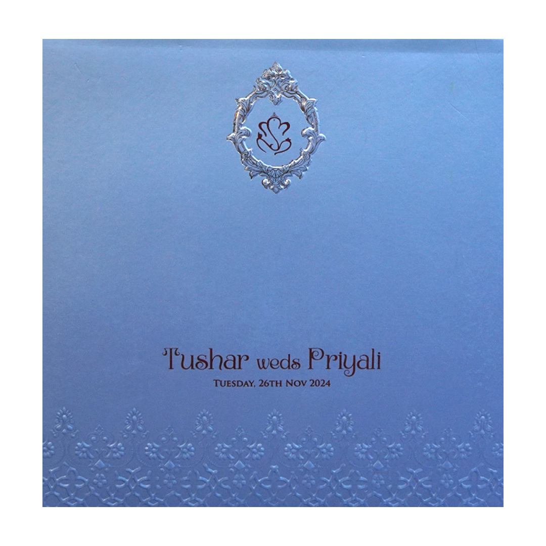 Light Blue MDF Invitation-KPR09340