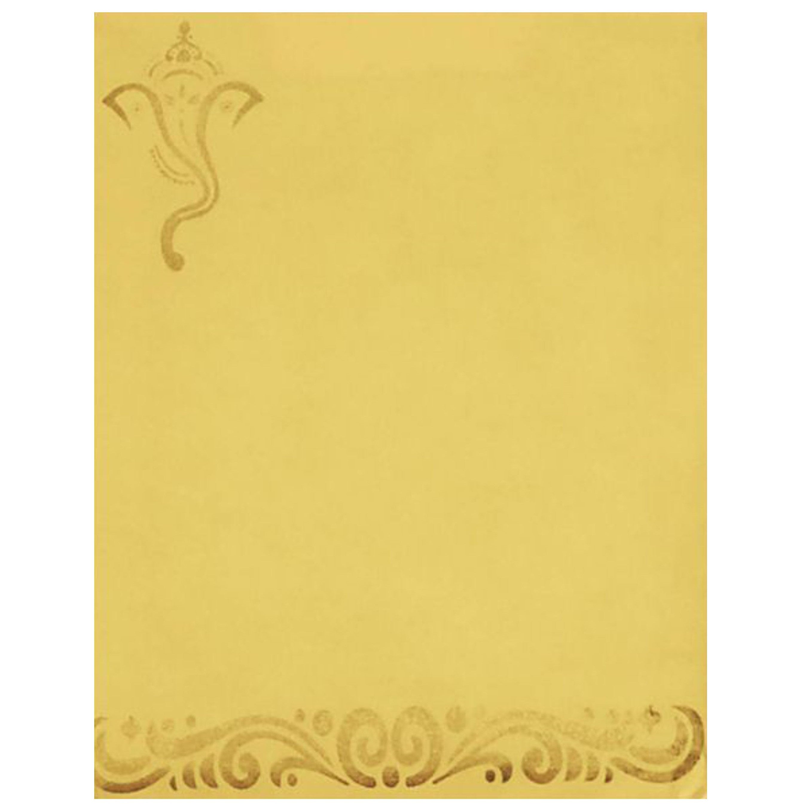 Brown Ganesha Invitation