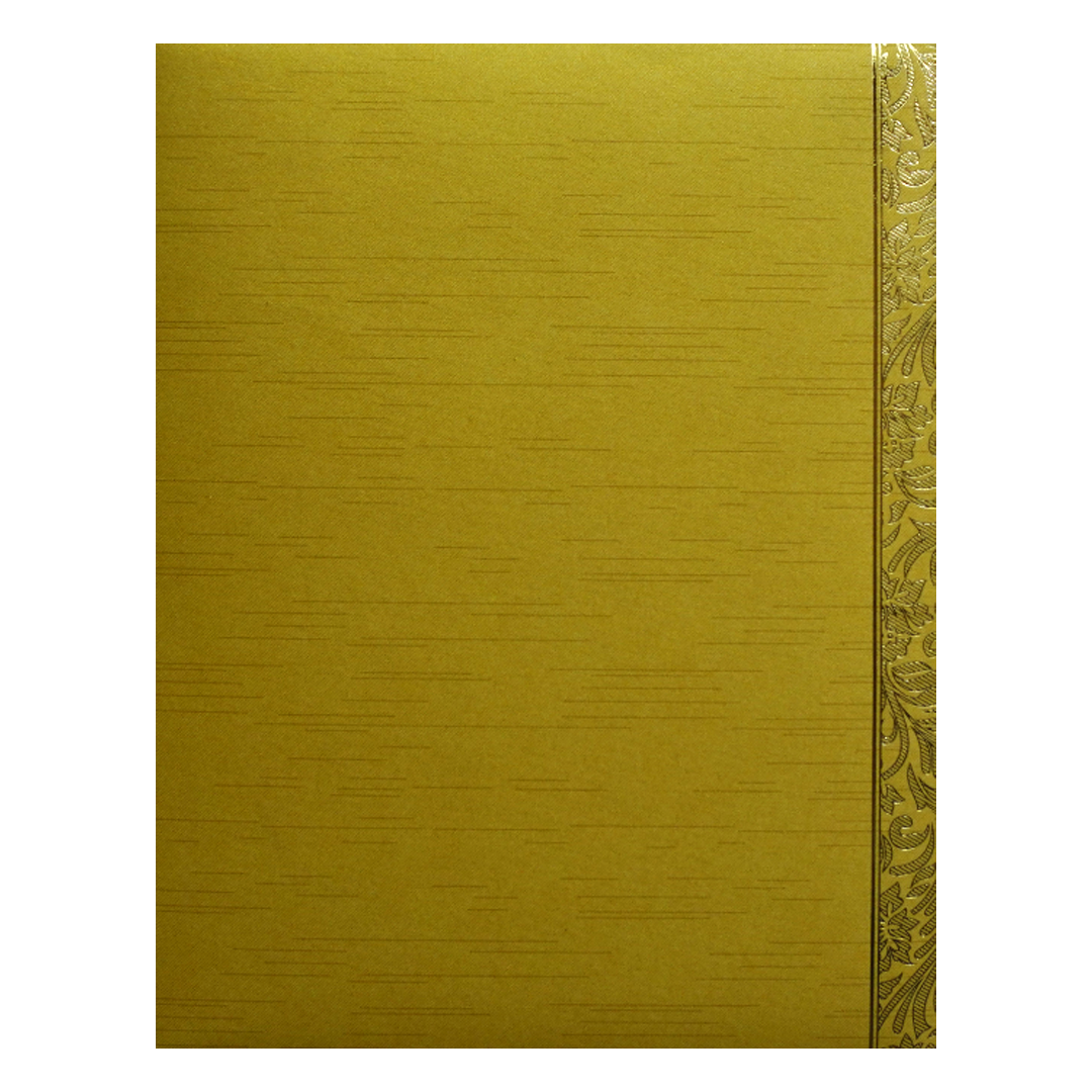 Golden Vinayaka Wedding Card-KNKR5014G
