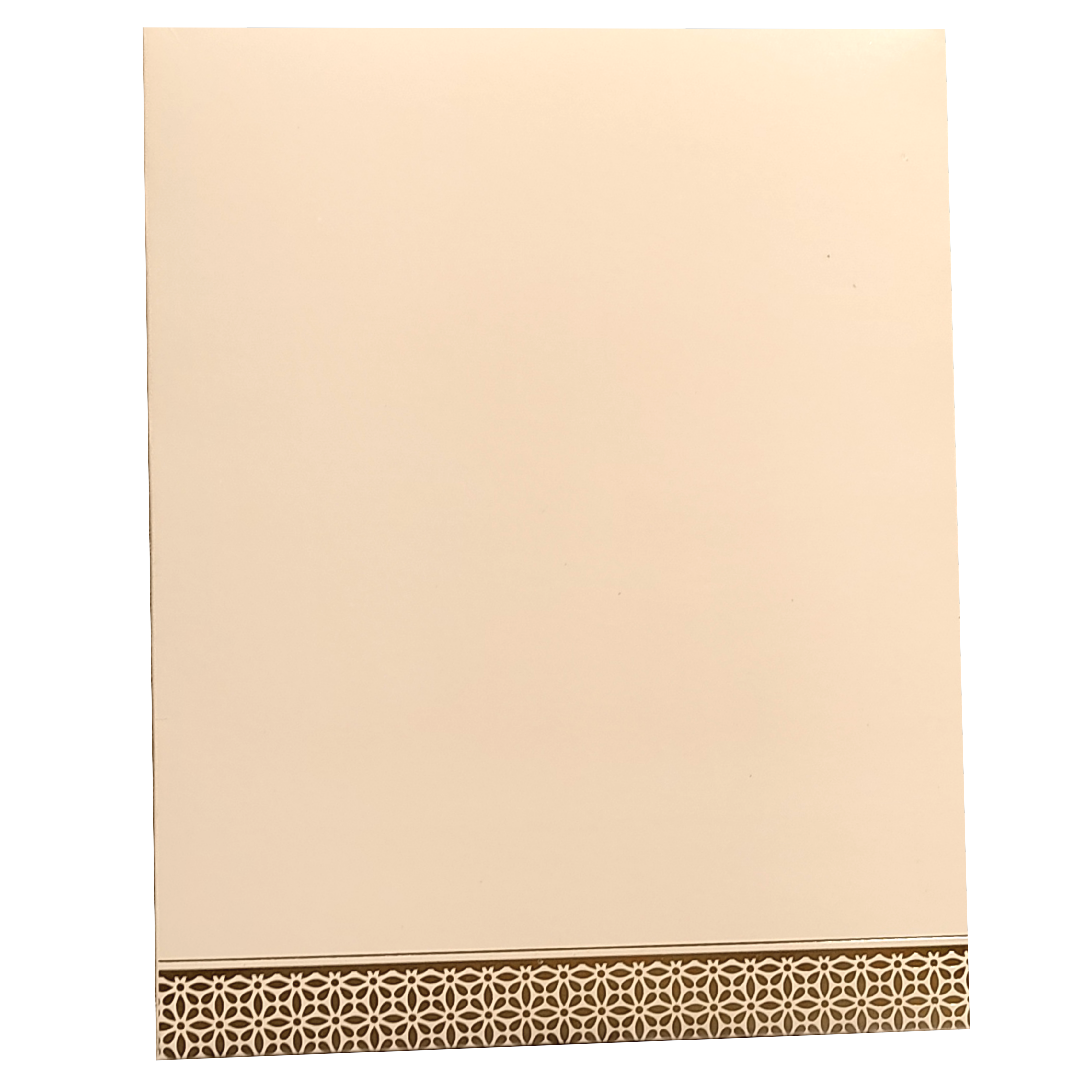 Cream Embossed Nameplate Marriage Card-KNK4205C