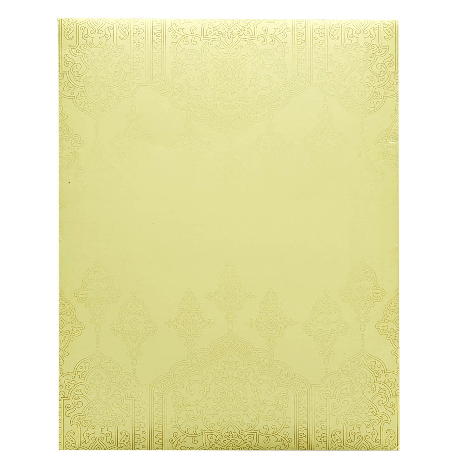 Cream Bride Groom Wedding Invitation Card-KNKJ1110