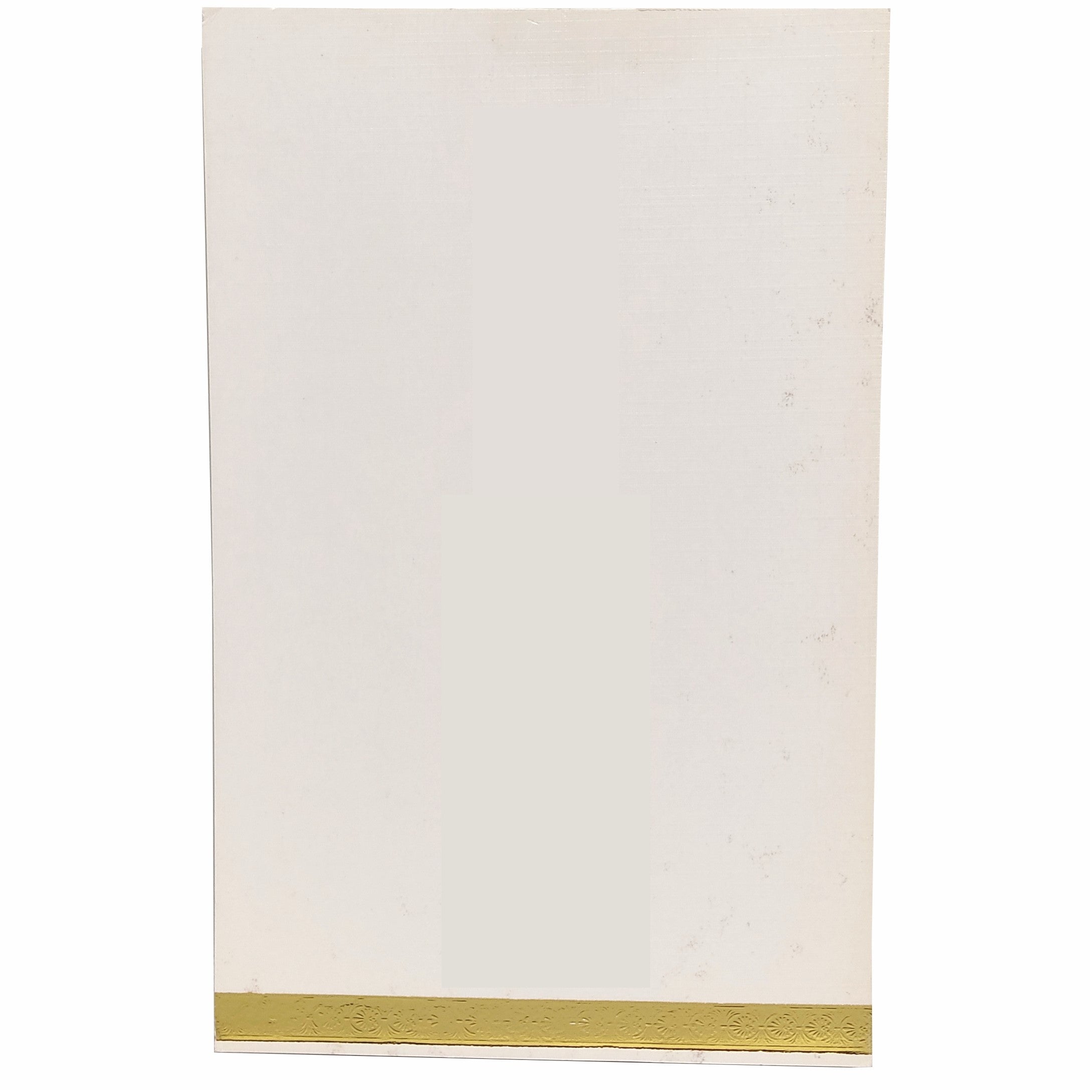 White Single Sheet Invitation Card-Knk3144