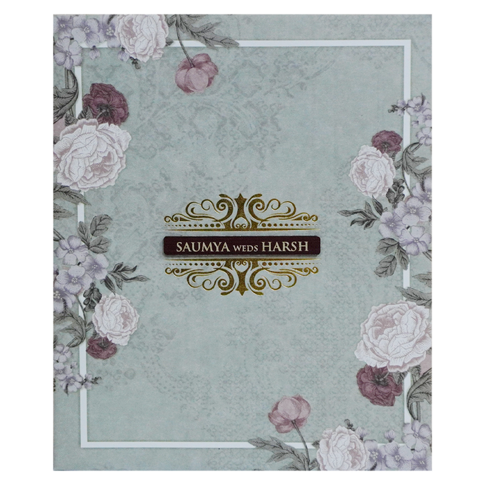 Soft Green Marriage Invitation-King of Cards