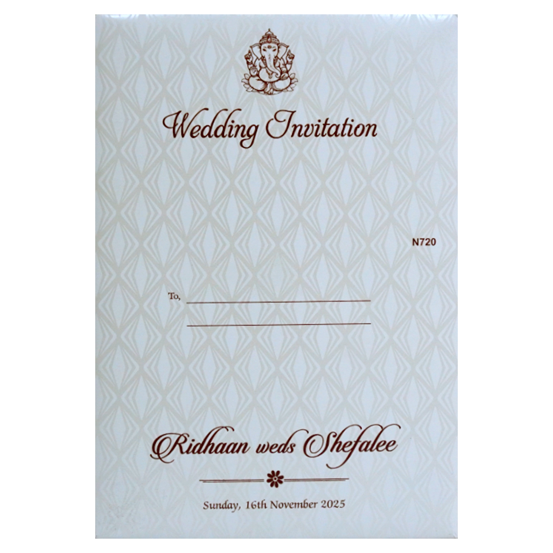 White Floral Invitation Design-KVN07200