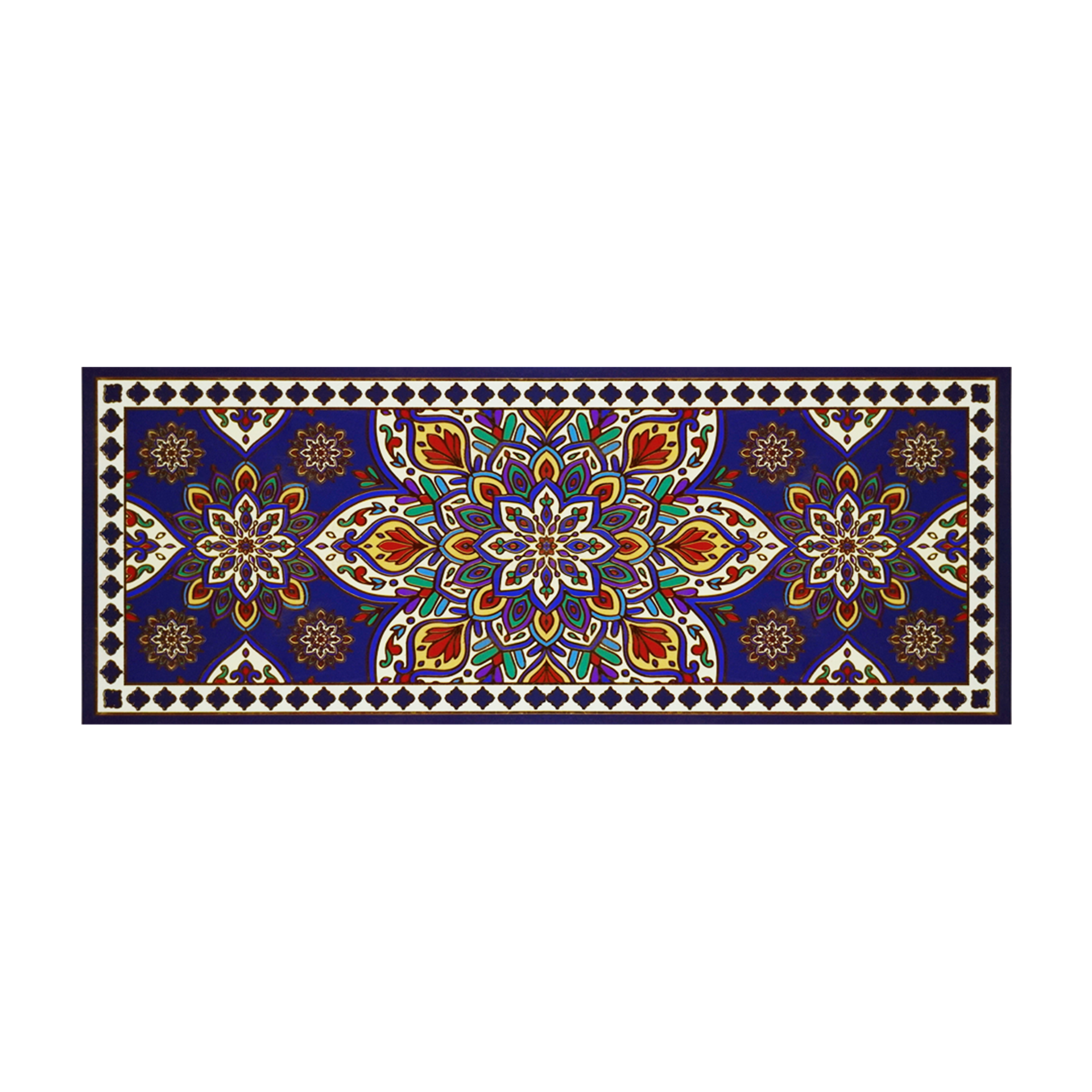 Royal Blue Geometric Pattern Box Invitation-King of Cards