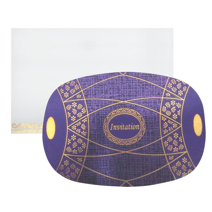 Blue Dhol Invitation Card-King of Cards