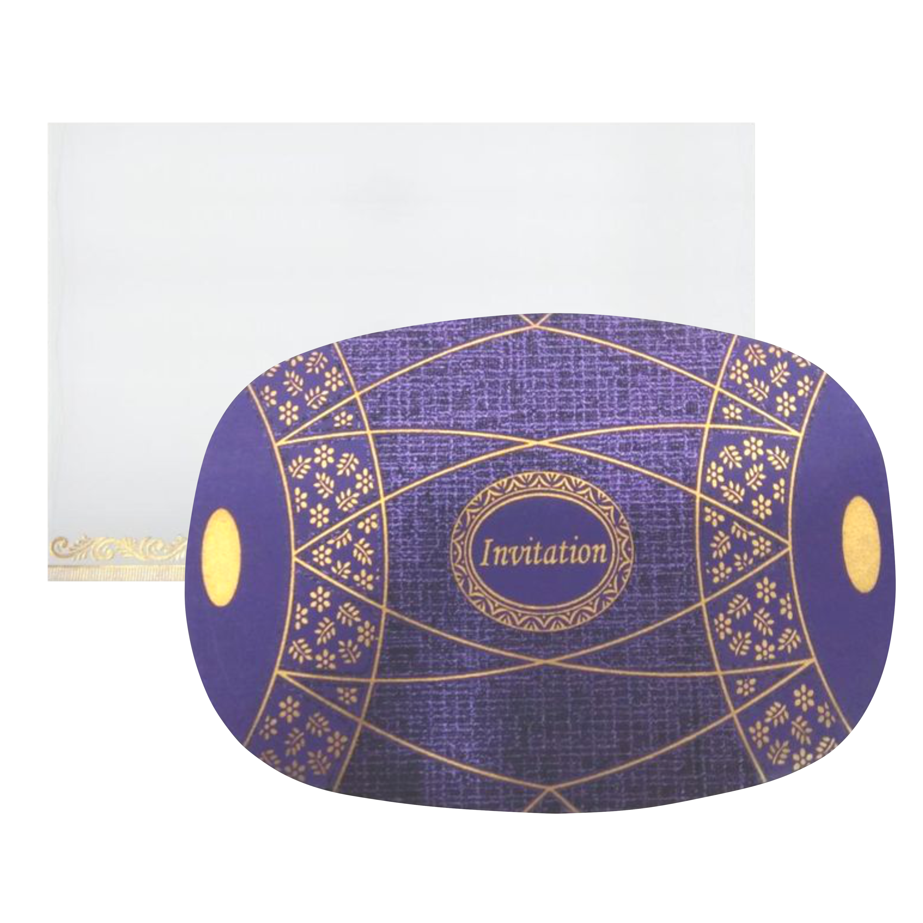 Blue Dhol Invitation Card-King of Cards