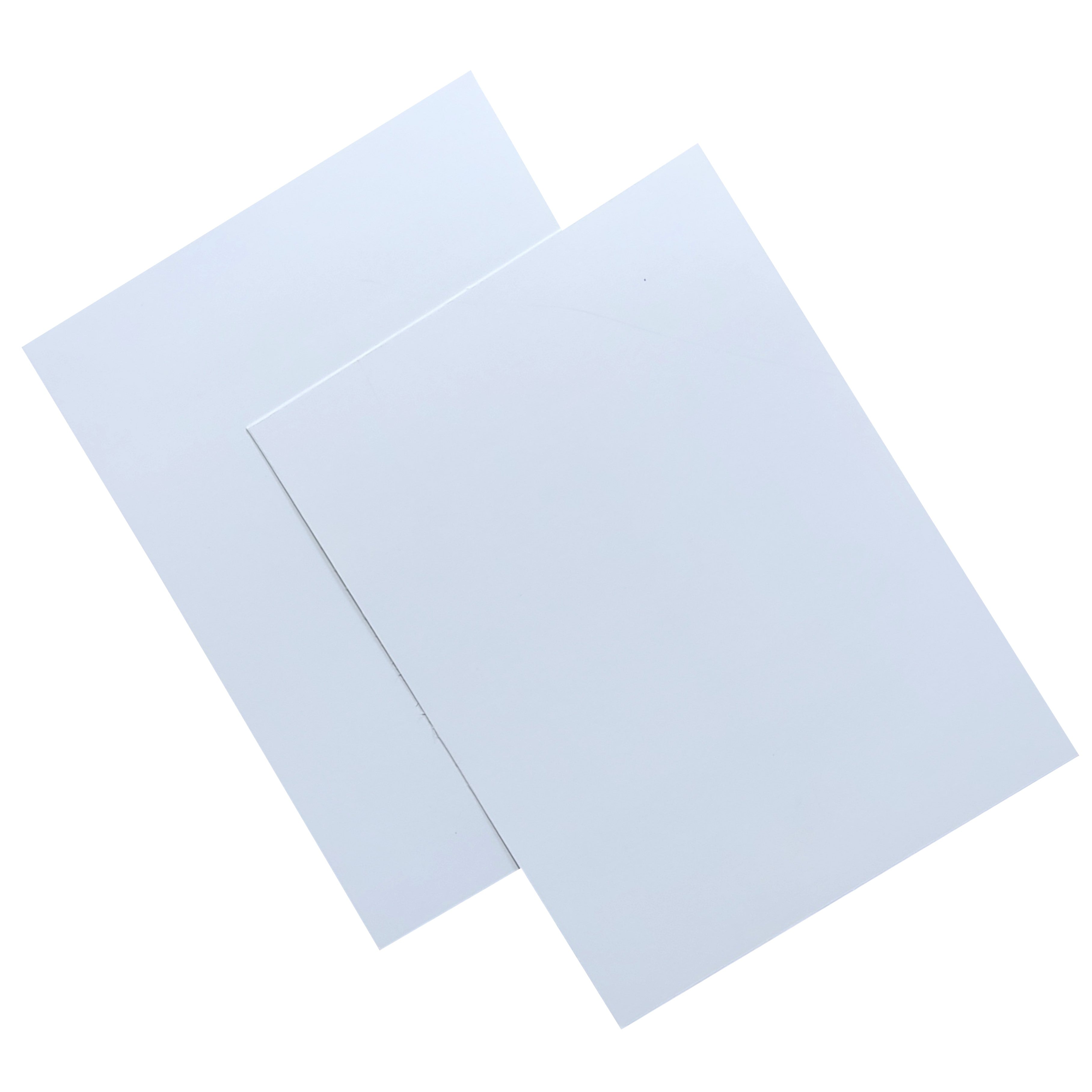 White Floral Embossed Nameplate Invitation Card