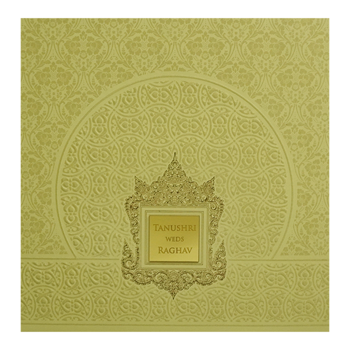 Yellow Wedding Card-King of Cards