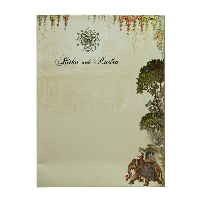 Avocado Green Wedding Card-King of Cards