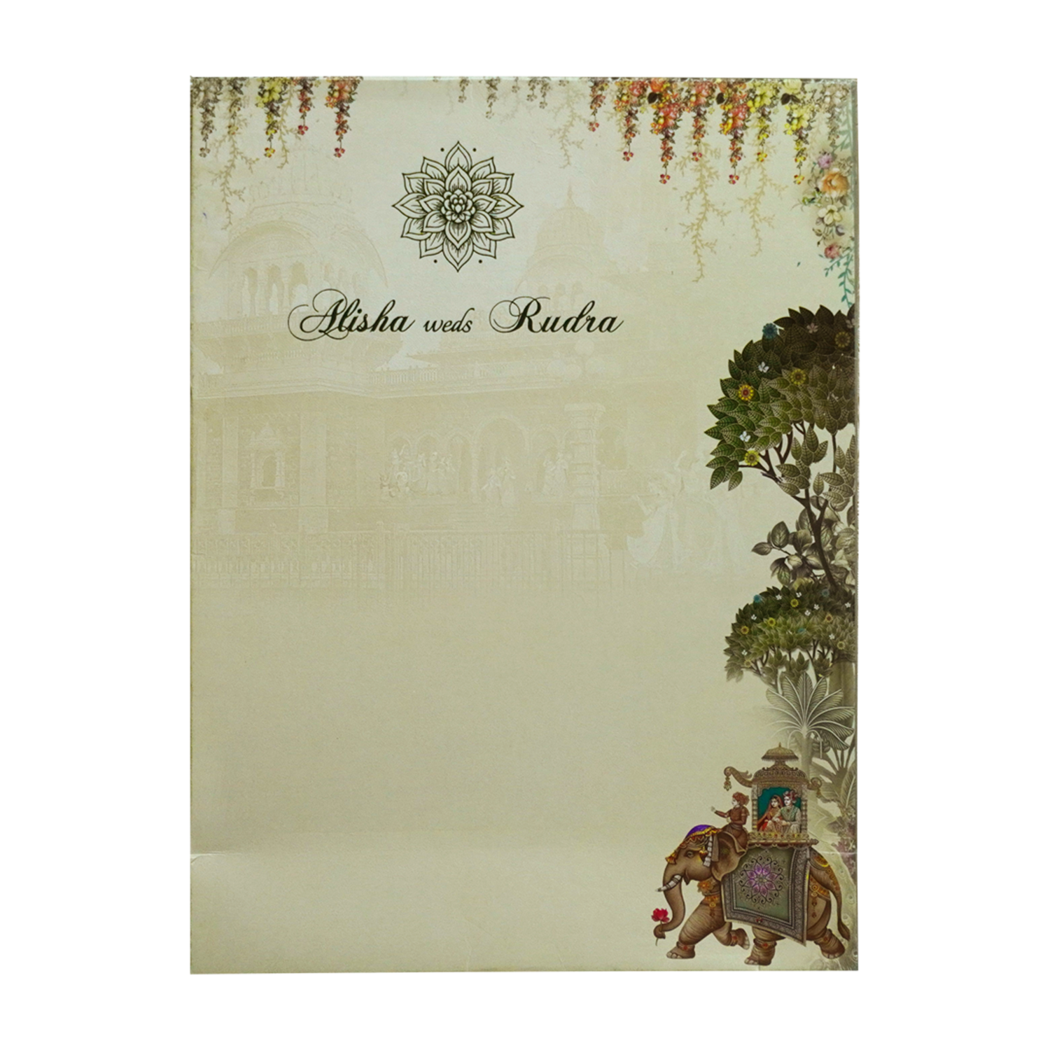 Avocado Green Wedding Card-King of Cards