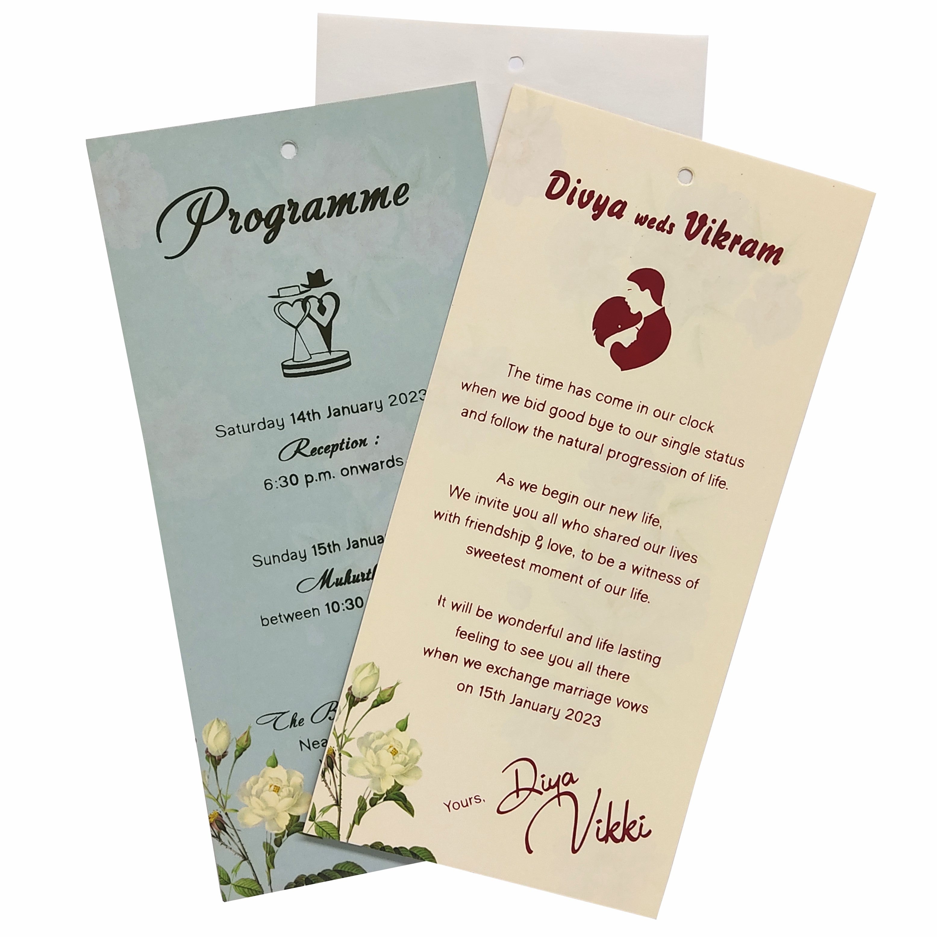 Green Laser Cut Invitation Card-Knp7006g