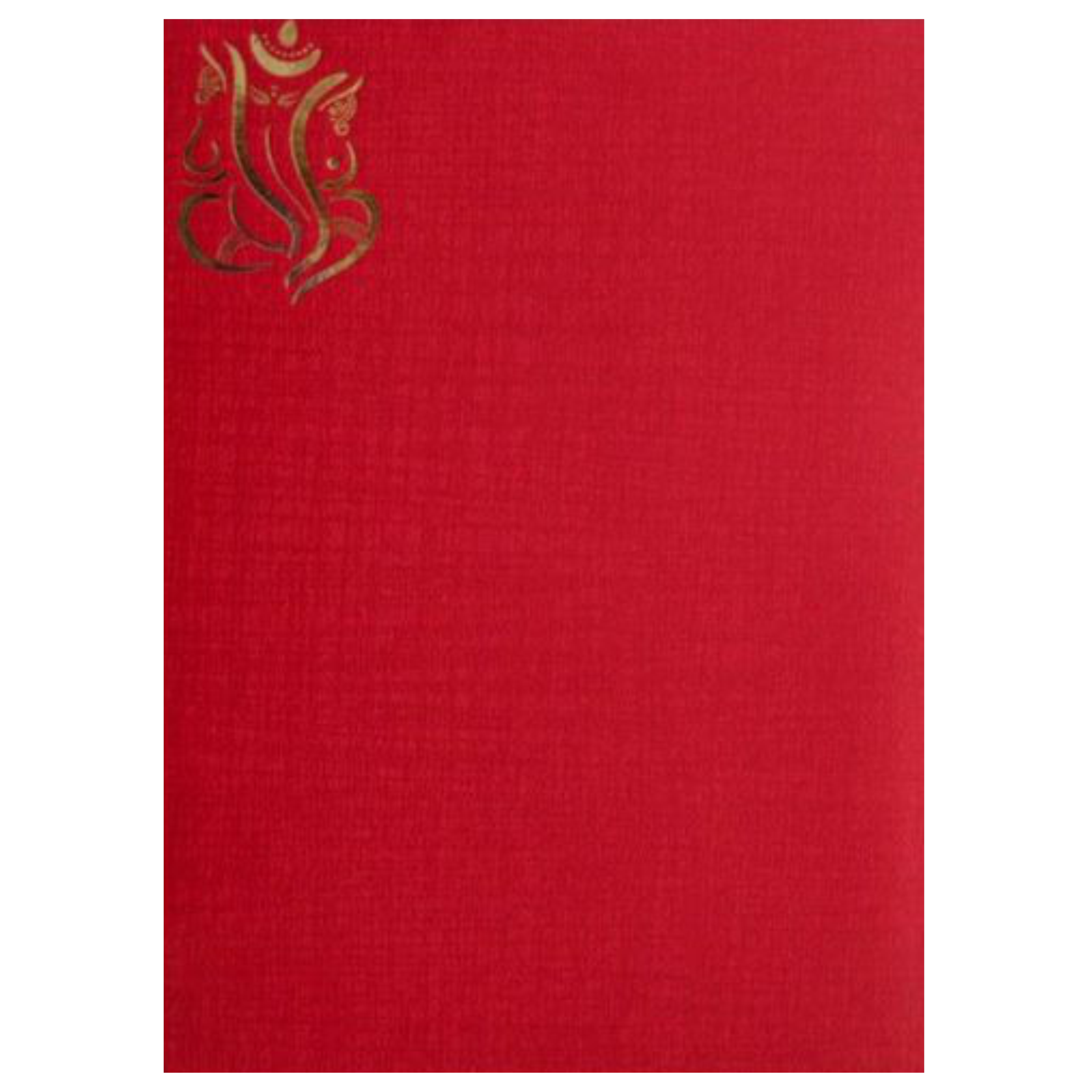 Royal Blue Shading With Cut Ganesha Wedding Card - KNCM101R-King of Cards