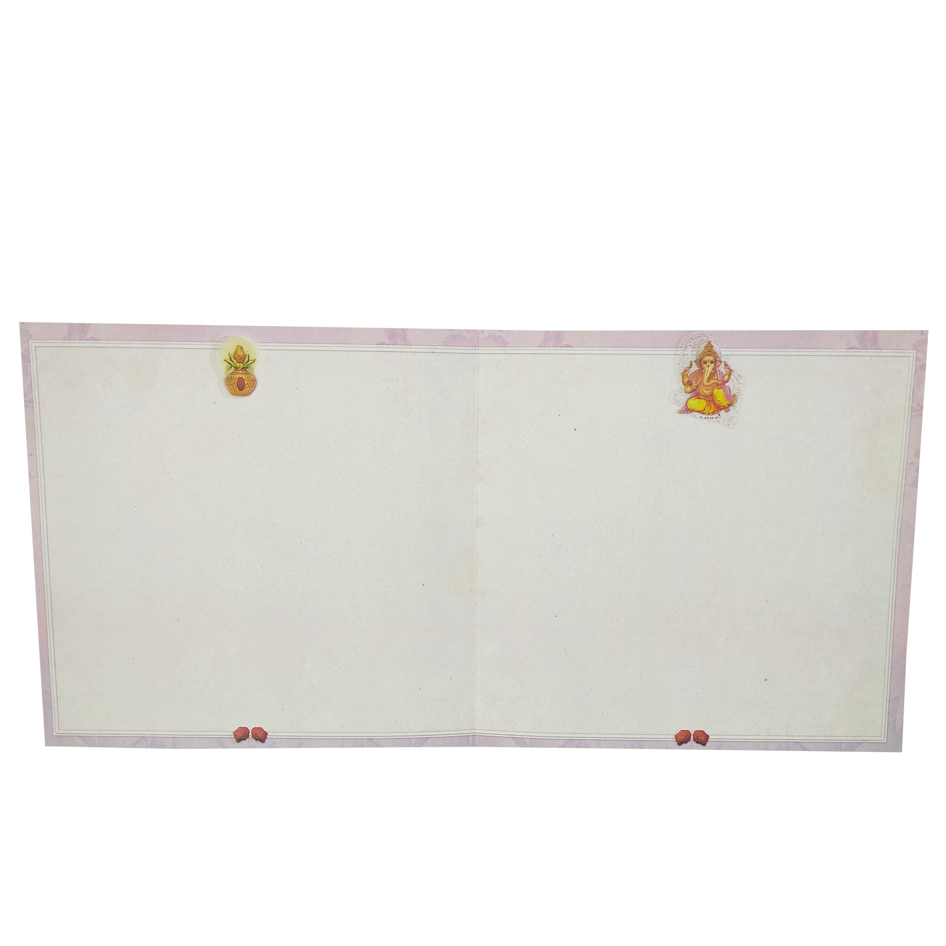 Gold Ganesha Invitation Card-Knk6303-King of Cards