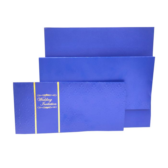Blue Box Invitation Card-King of Cards