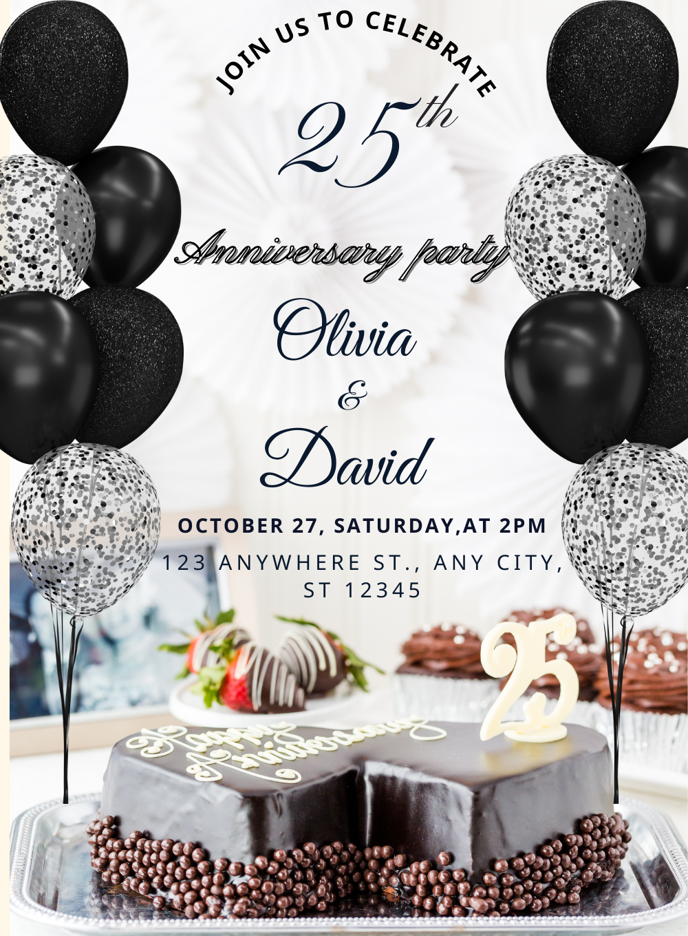 Black And White Anniversary Party-King of Cards