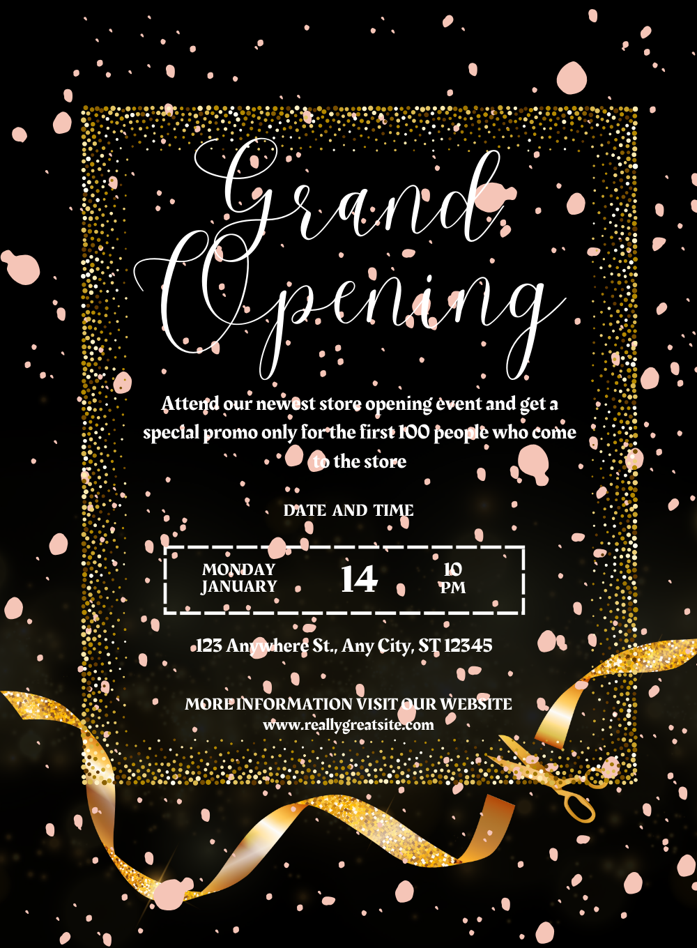 Black Spots Grand Opening Invitation-King of Cards