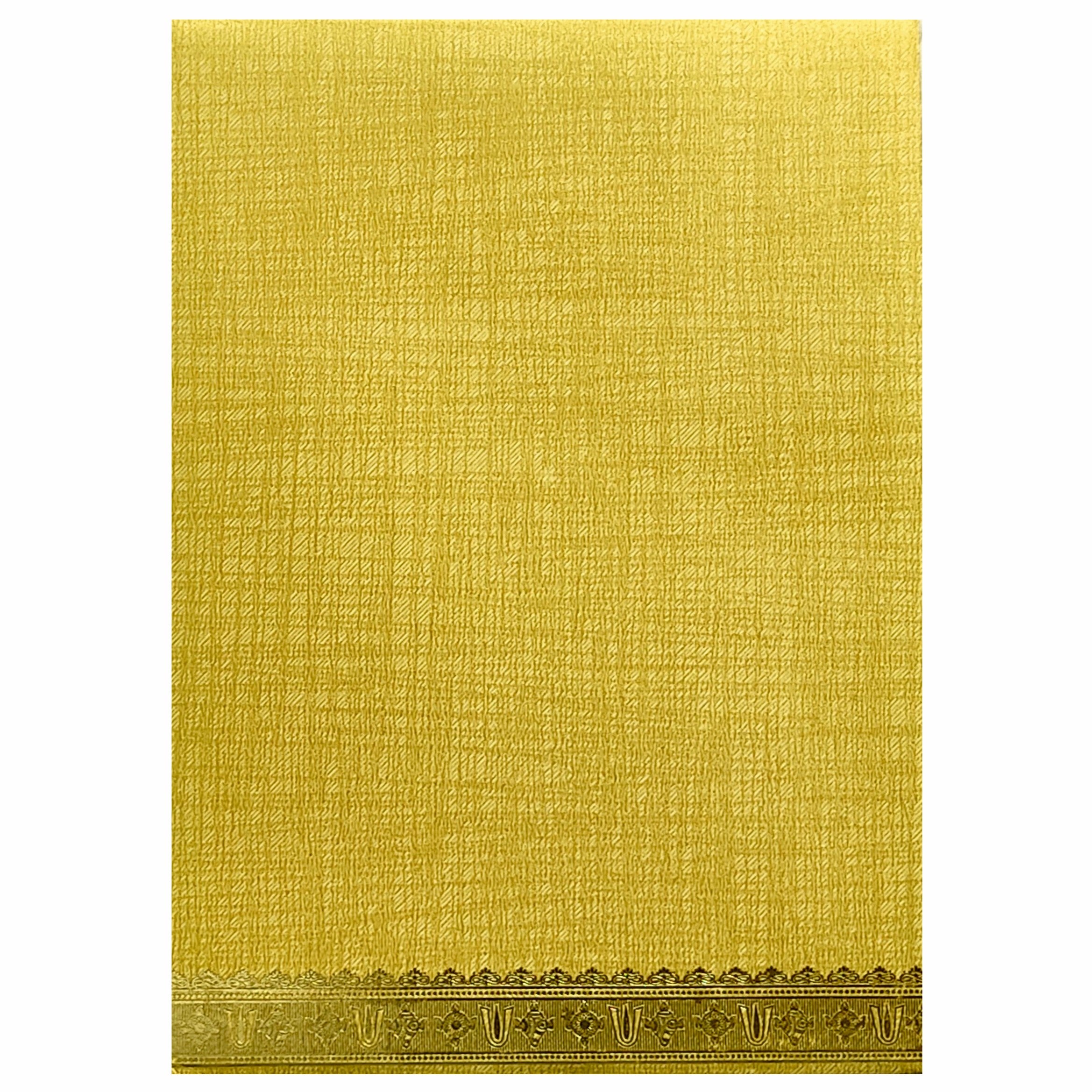 Brown Gold Metallic Invite With Balaji And Padmavathi Print-KNCM22NB-King of Cards