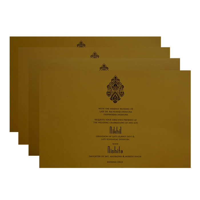 Golden Wedding Card-King of Cards