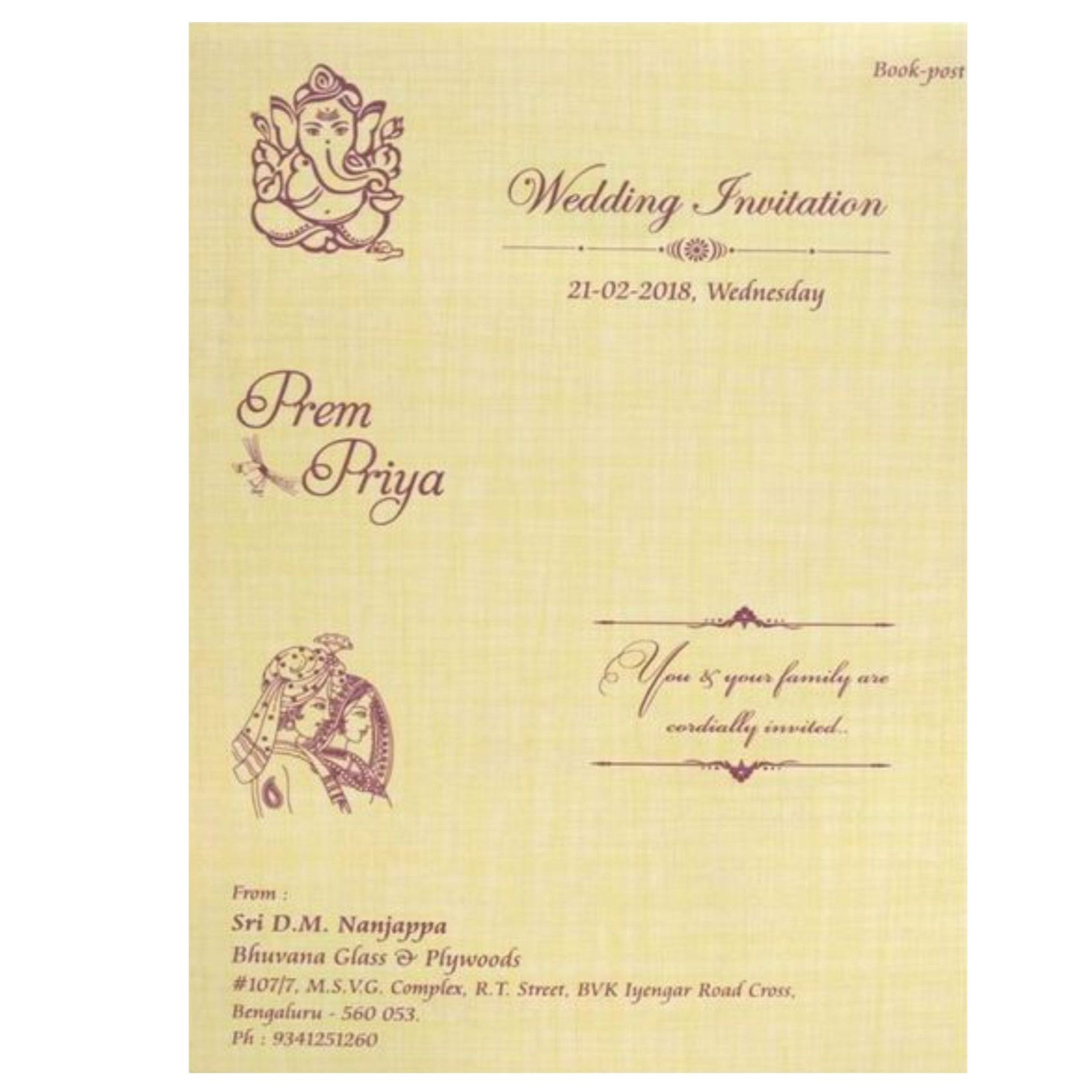 Invitation Card - KNCM804R