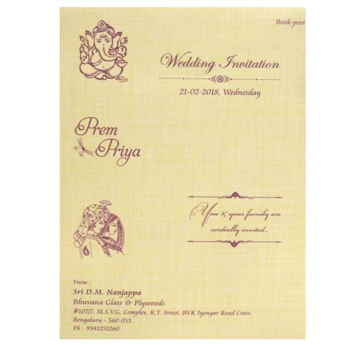 Invitation Card - KNCM804R-King of Cards