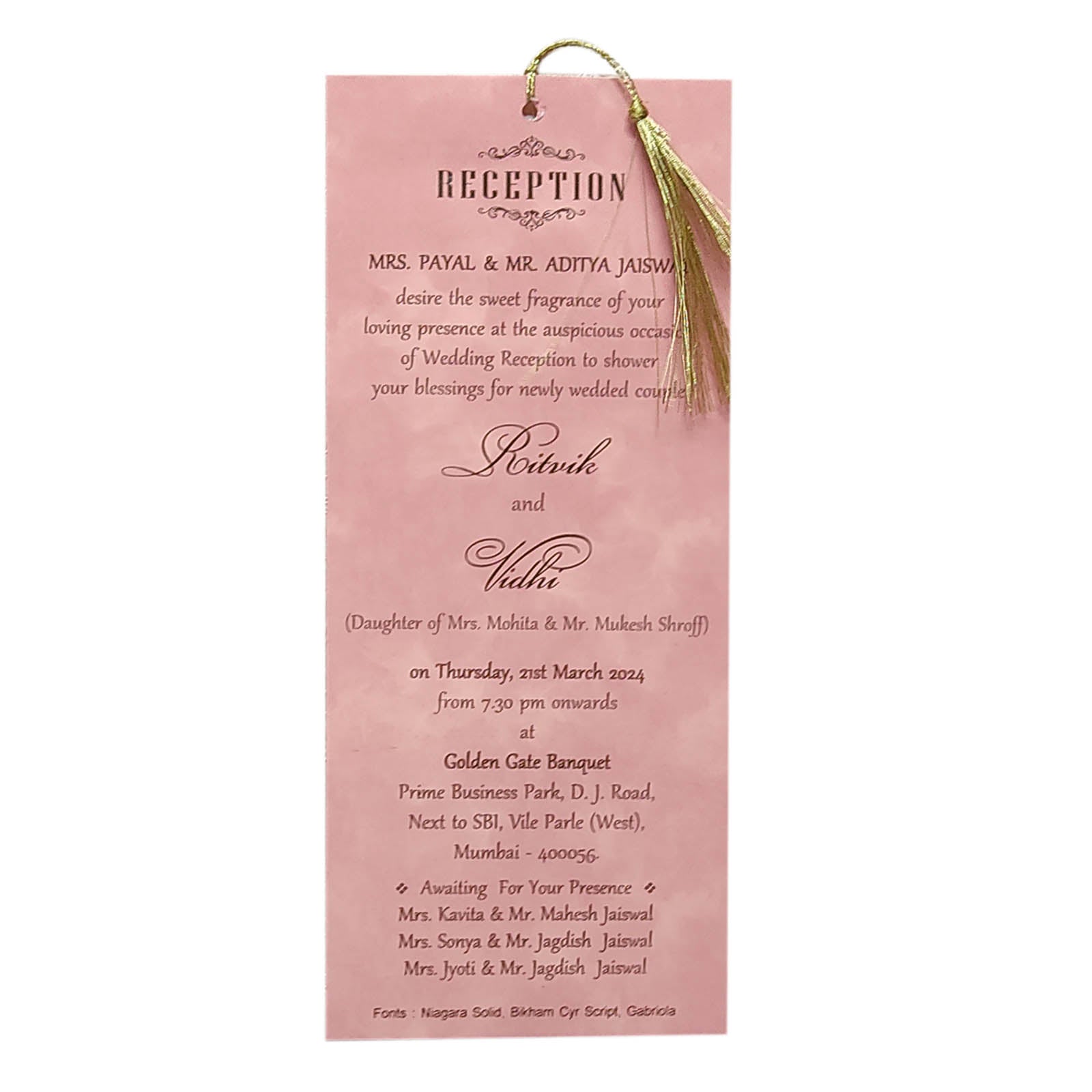 Invitation Card - KRCS6452