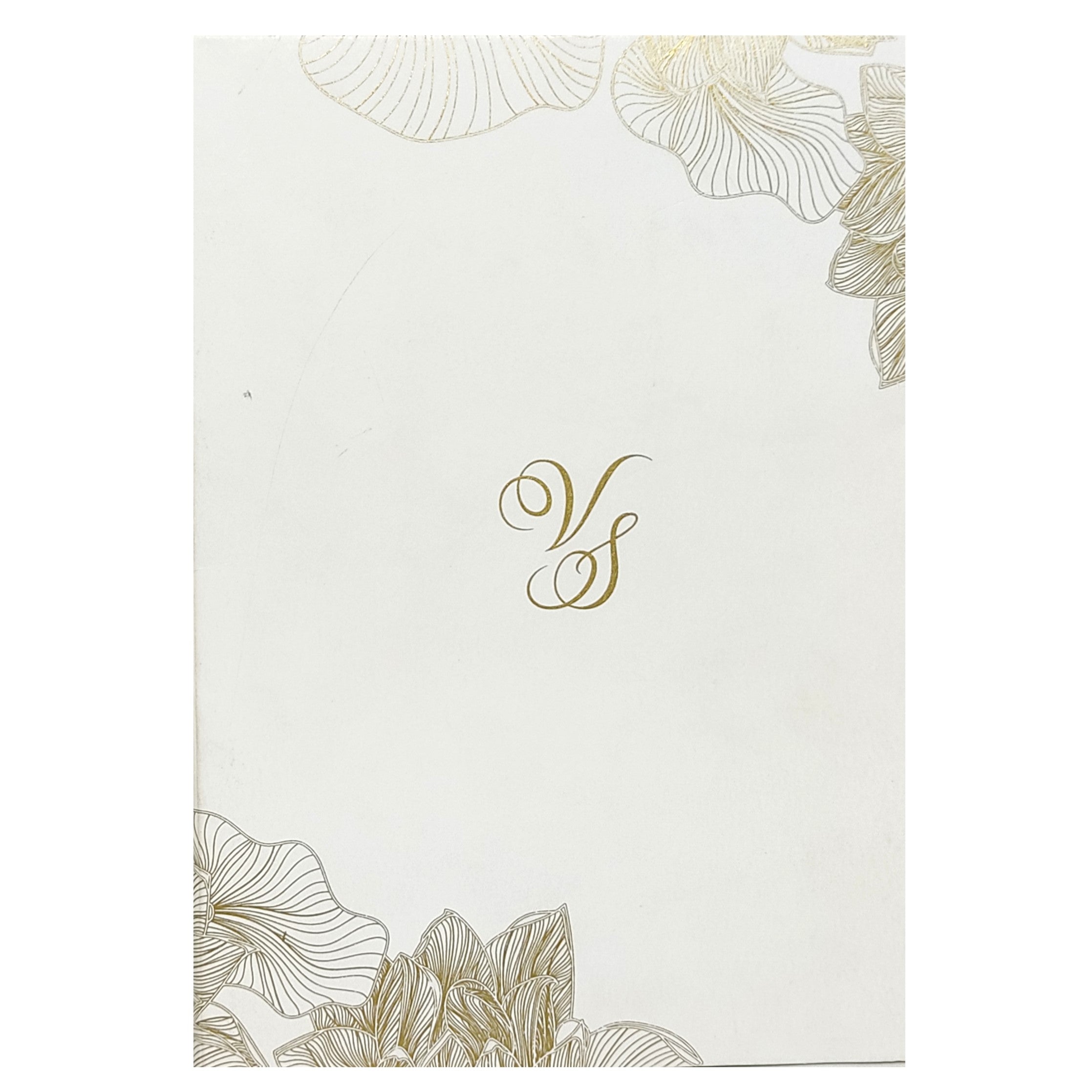 Blue Single Sheet Designer Invite With Gold Foiling Touch-KNKYP006