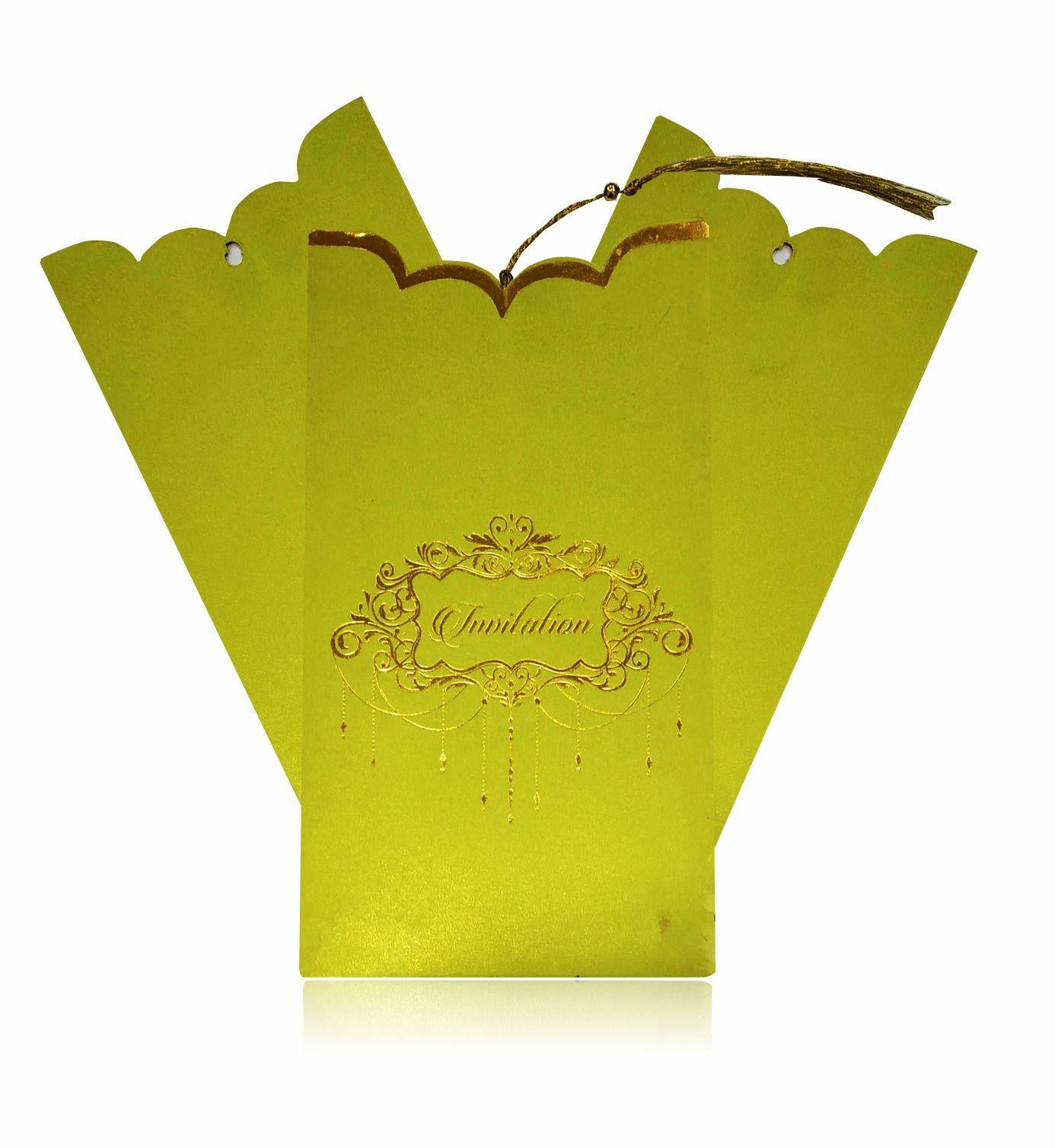 Green Personal Invitation Card-KNK2695
