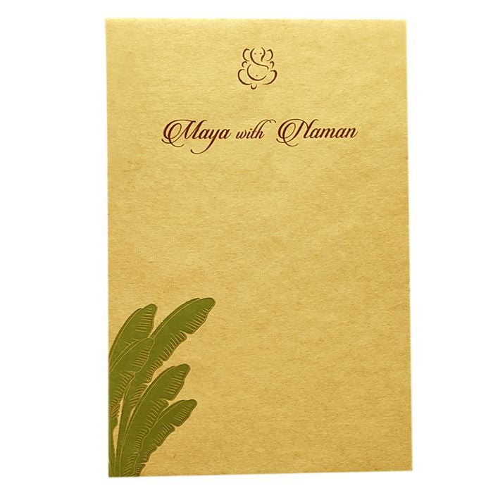 Brown Single Card Invitation-King of Cards