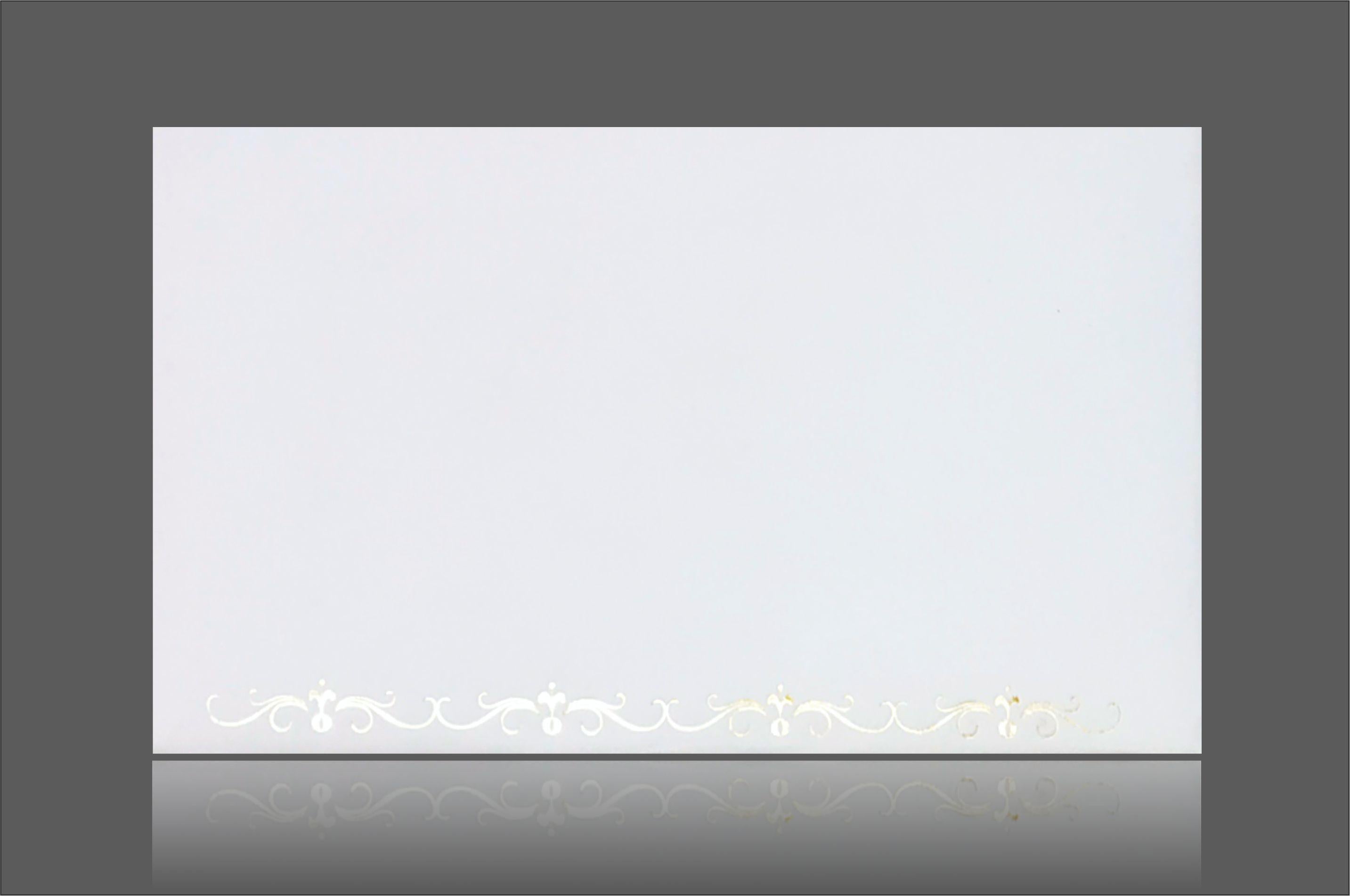 White Gold Ganesha Invitation Card-Knk2689