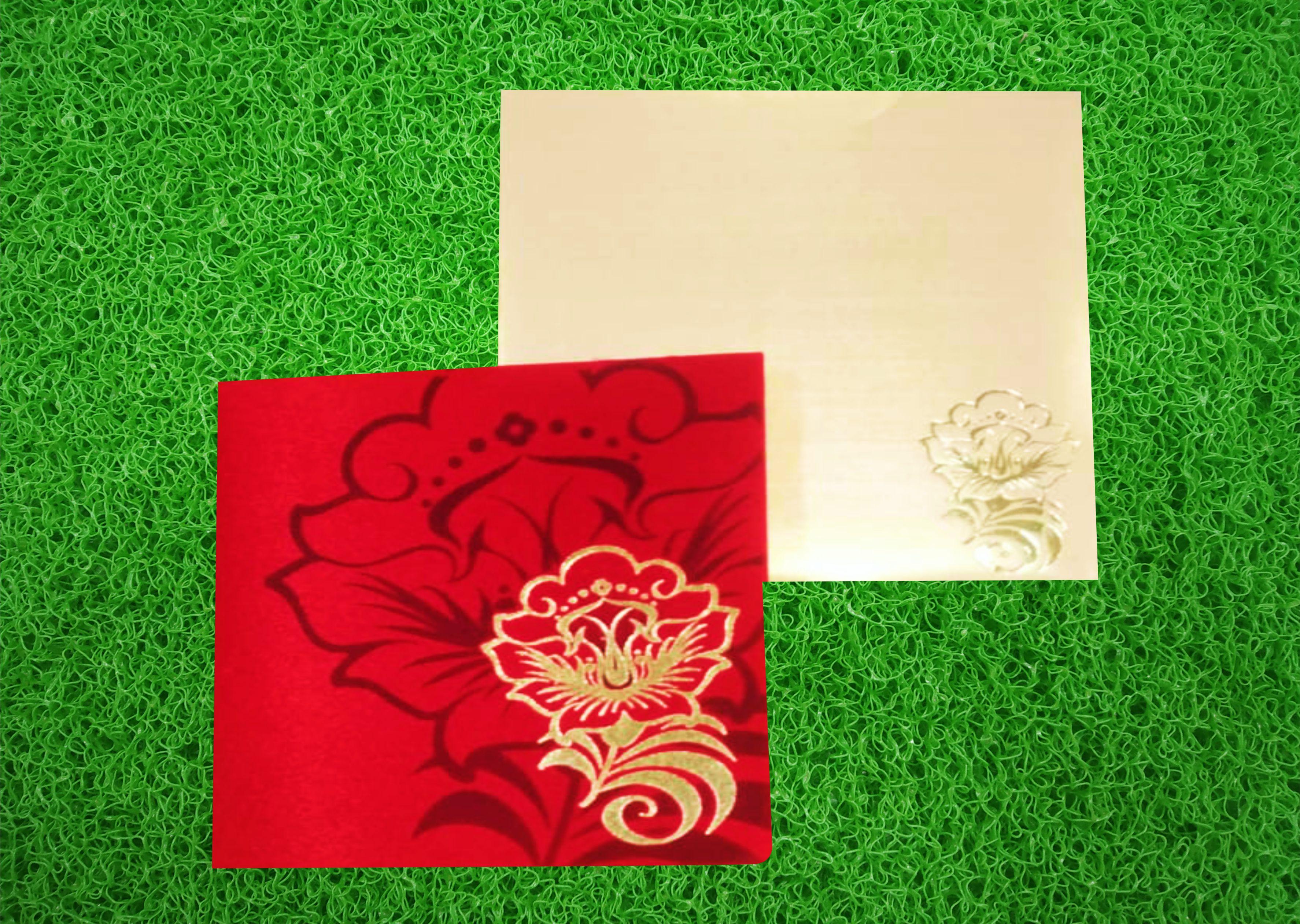Red Floral Personal Card-King of Cards