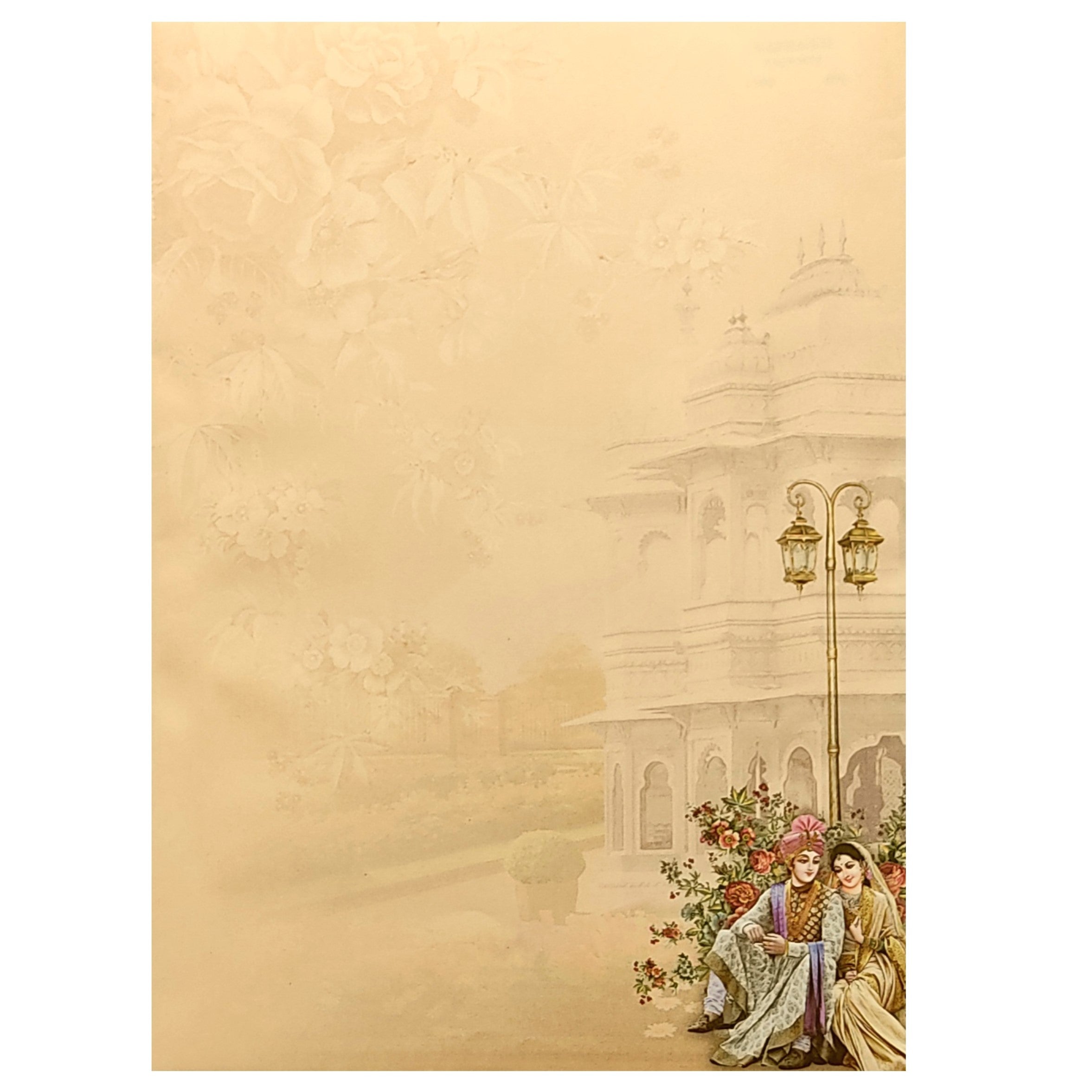 Pink Bride Groom Padded Invitation Card-King of Cards