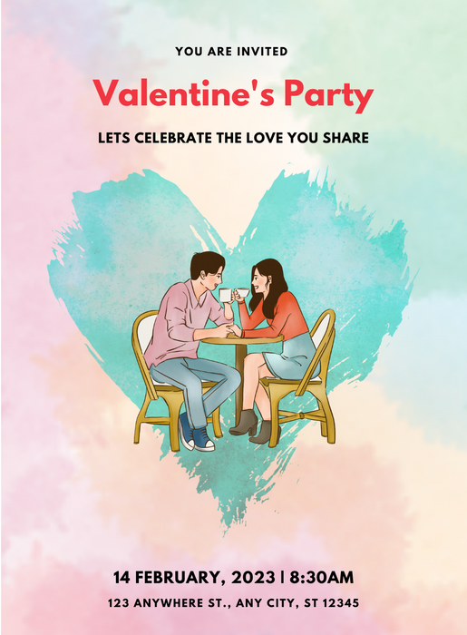 Coffee Date Valentine s day Invitation-AAVAl017