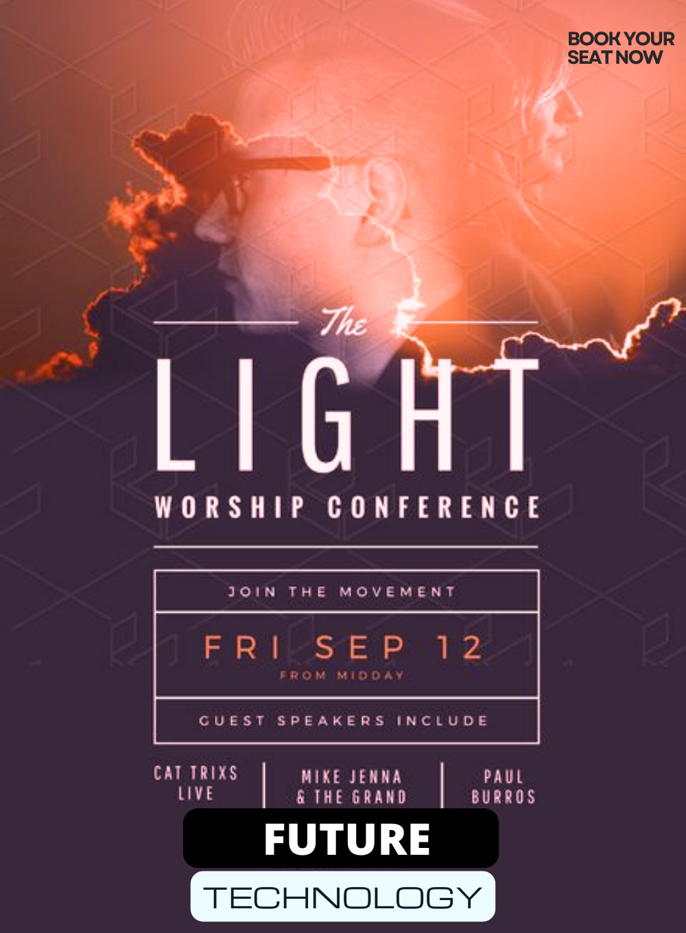 Colorful seat Conference Invitation-AACON008