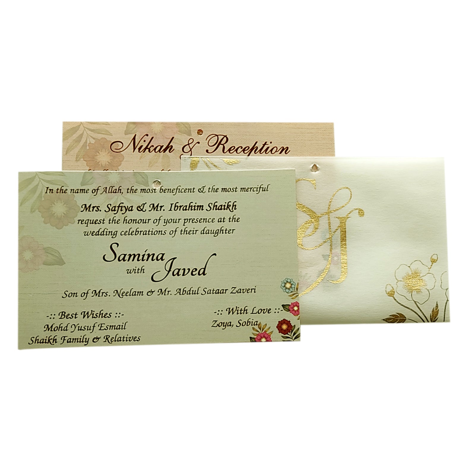 Light Grey MDF Invitation-KVN06630