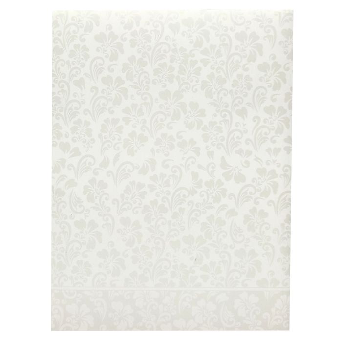 White Royal Screen Embossed With Balaji And Padmavathi-KNK7046W-King of Cards