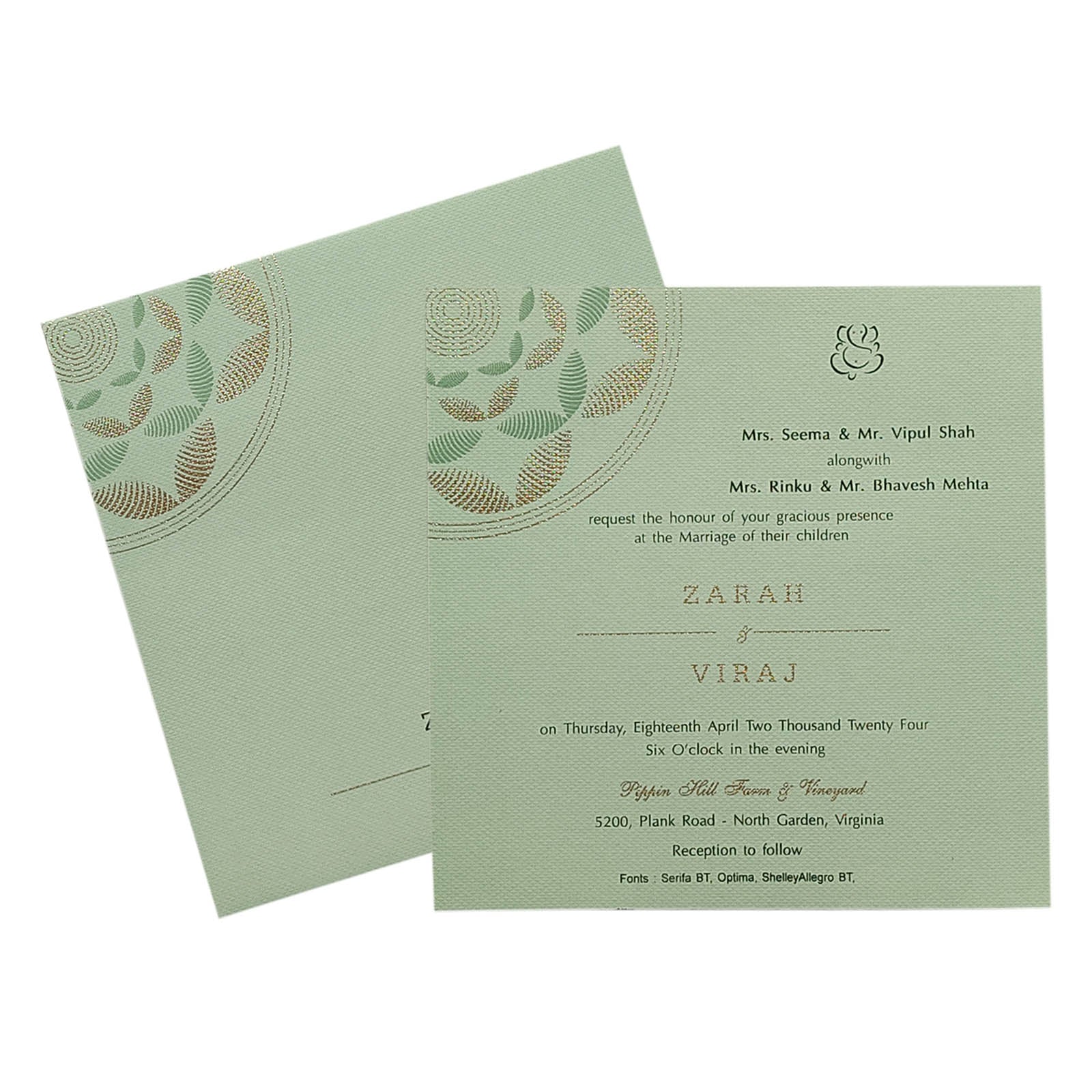 Invitation Card - KRCS6531-King of Cards