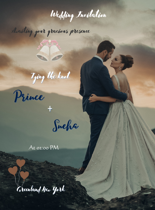 Dark Love Premium Wedding Invitation-AAPWI009