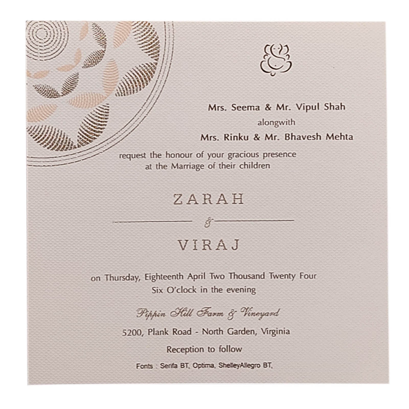 Invitation Card - KRCS6532