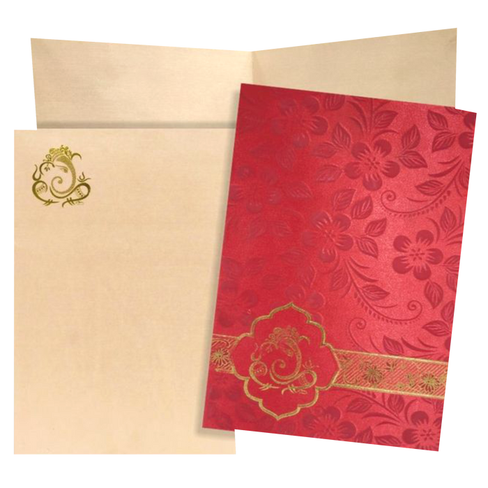 Rayol Red Invitation Card-King of Cards