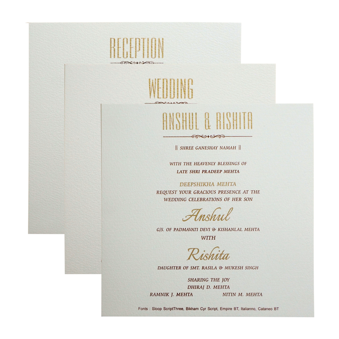 White Elephant Box Wedding Card-KRC30341