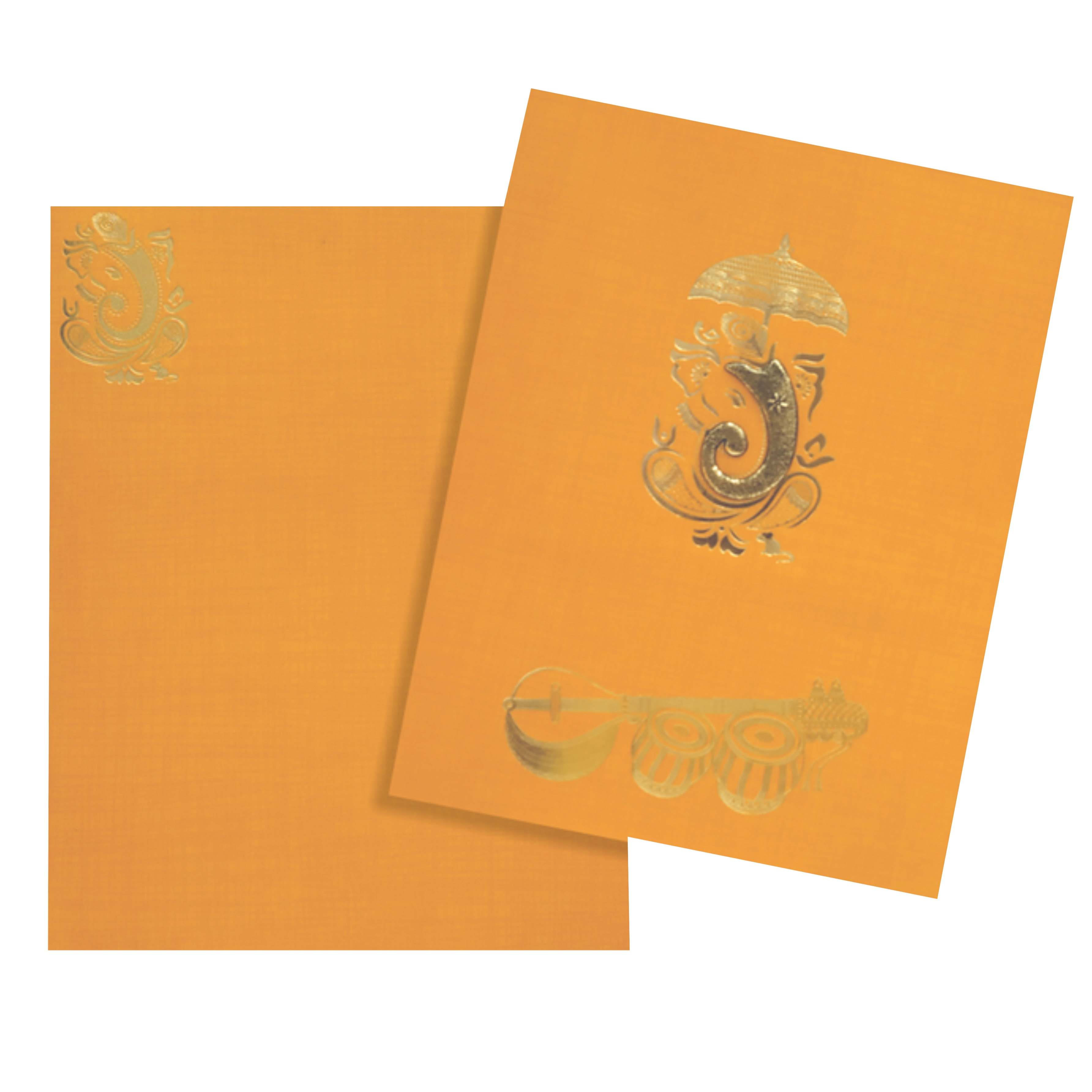 Orange Metallic Invitation Card-KNK50250