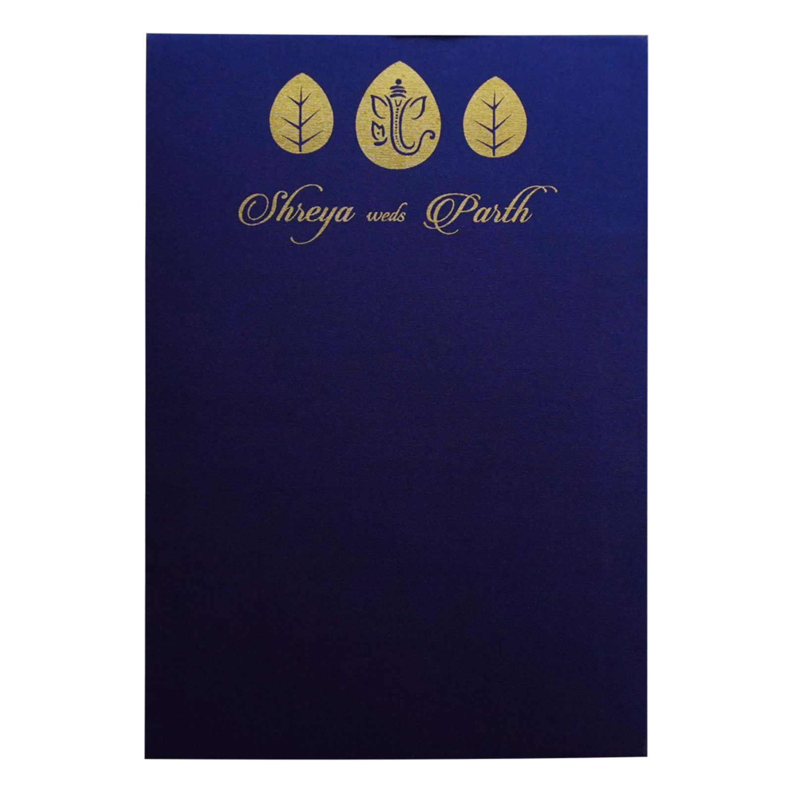 Blue Single Sheet Invitation Card-King of Cards