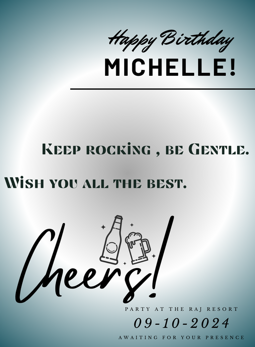 Blue Cheers Birthday cards for him-AABCH013