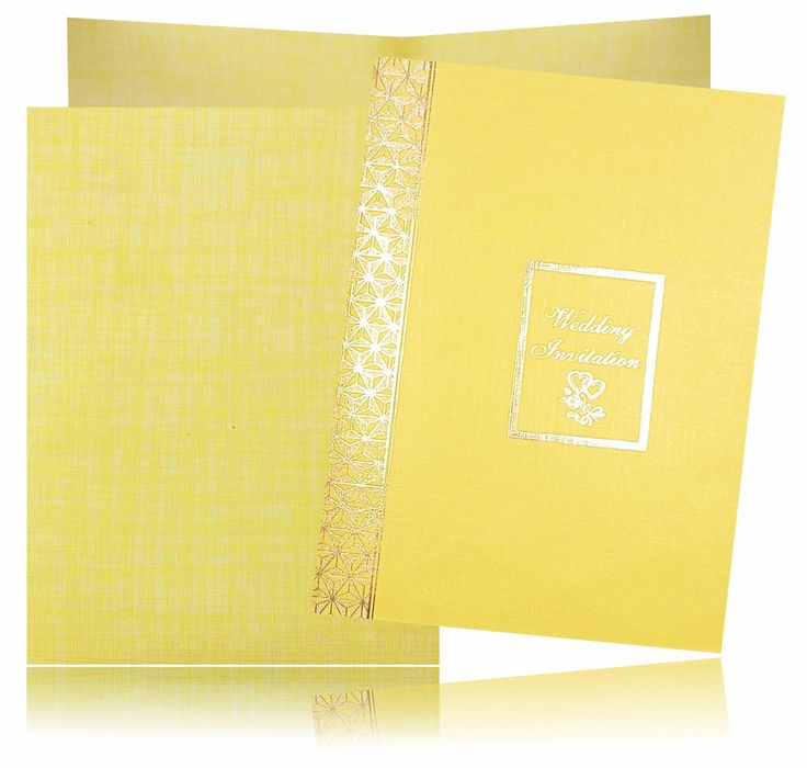 Gold Classic Paper Print Wedding Card With Message Box In Centre-KNCP813G-King of Cards