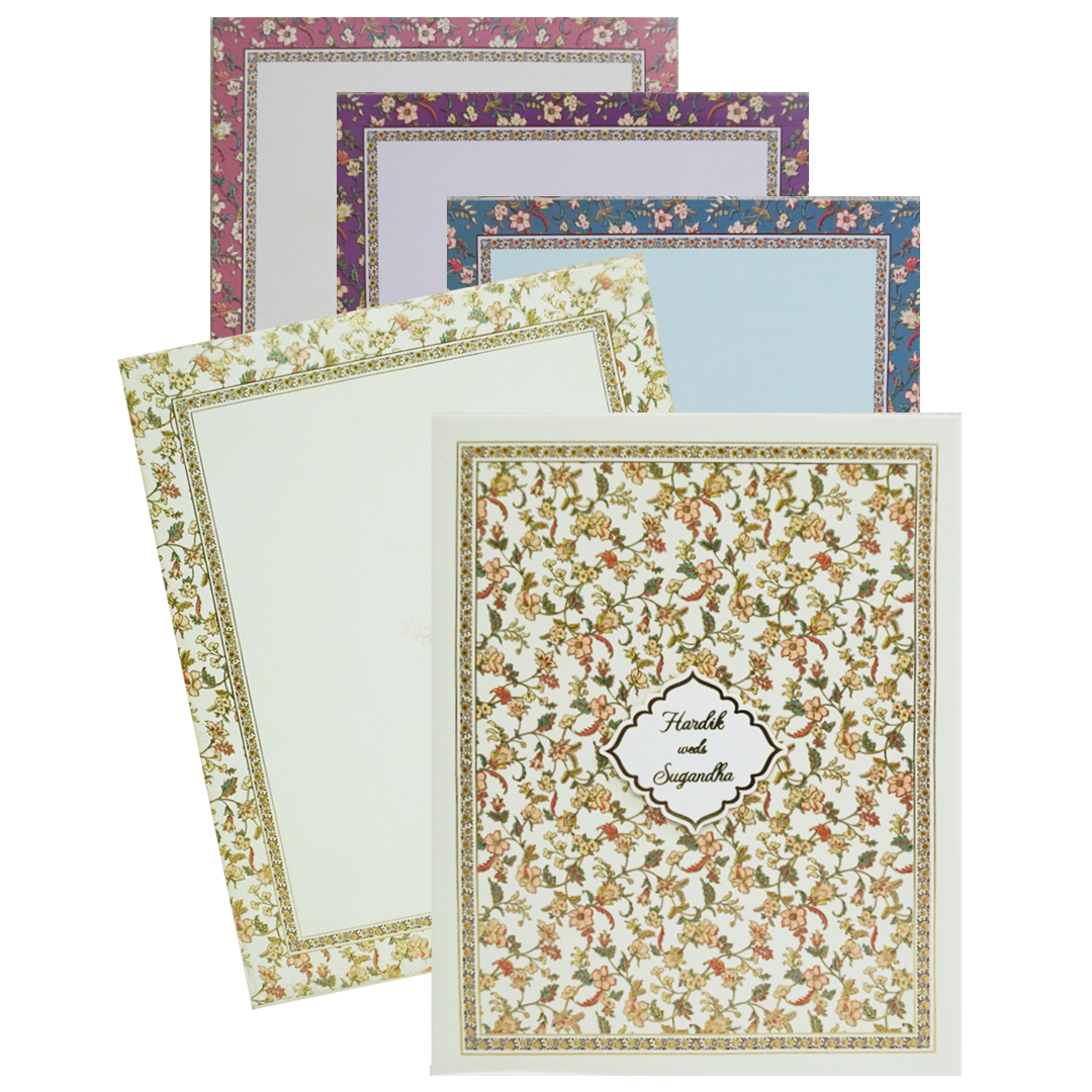Make your event special with our exclusive Lime Floral Pattern Marriage Card. Shop now! ?WhatsApp Support ?Express Delivery.