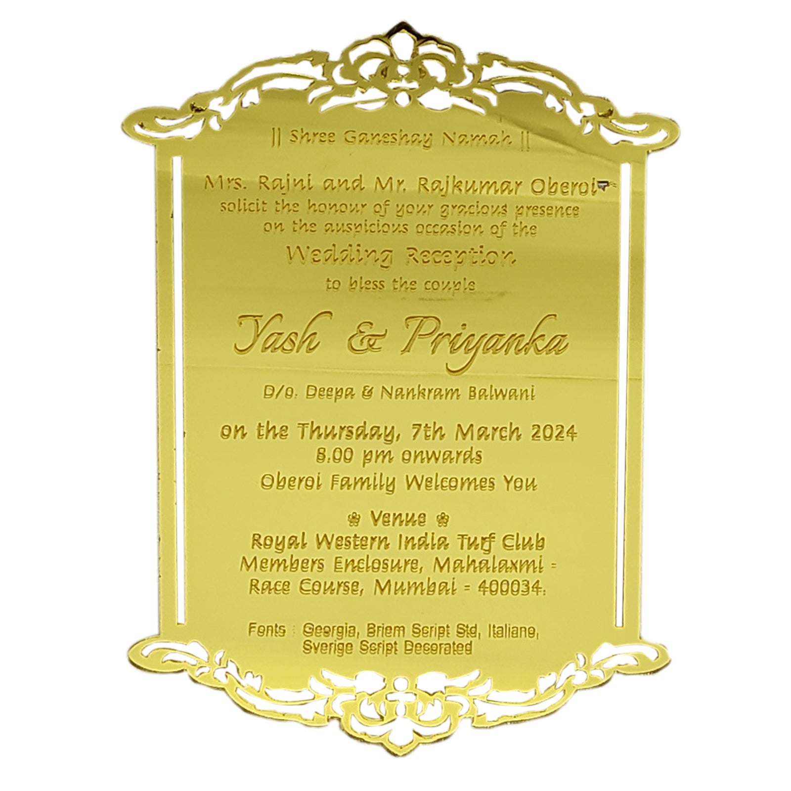 Invitation Card - KRCS6200