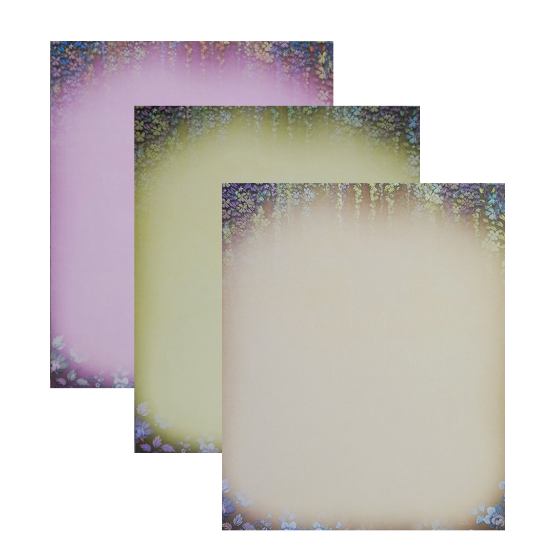 Blue Radha Krishna Padded Wedding Card-Kac05720