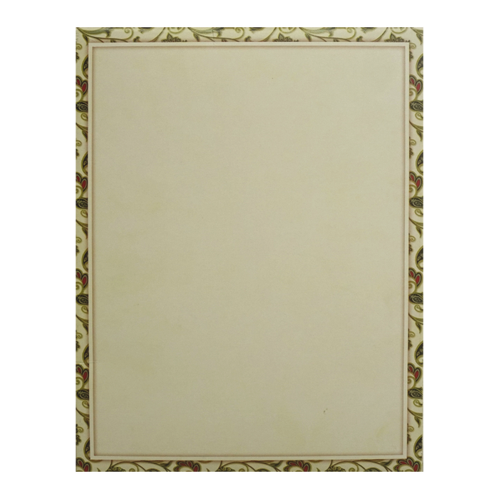 Cream Pattern Wedding Card-King of Cards